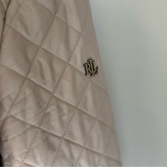 Lauren Ralph Lauren Diamond-Quilted Mockneck Jacket in Birch, Large - Picture 8 of 15